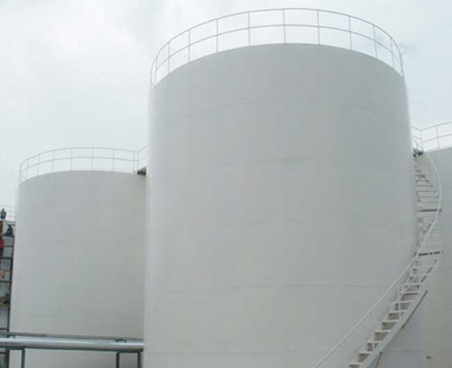 vertical cylinder fixed roof oil tanks